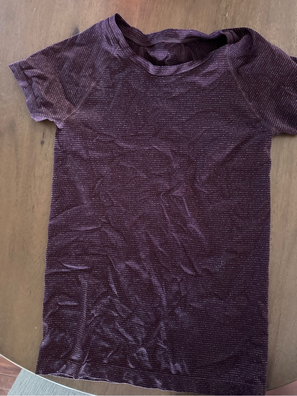 Metallic Plum Short Sleeve Tee